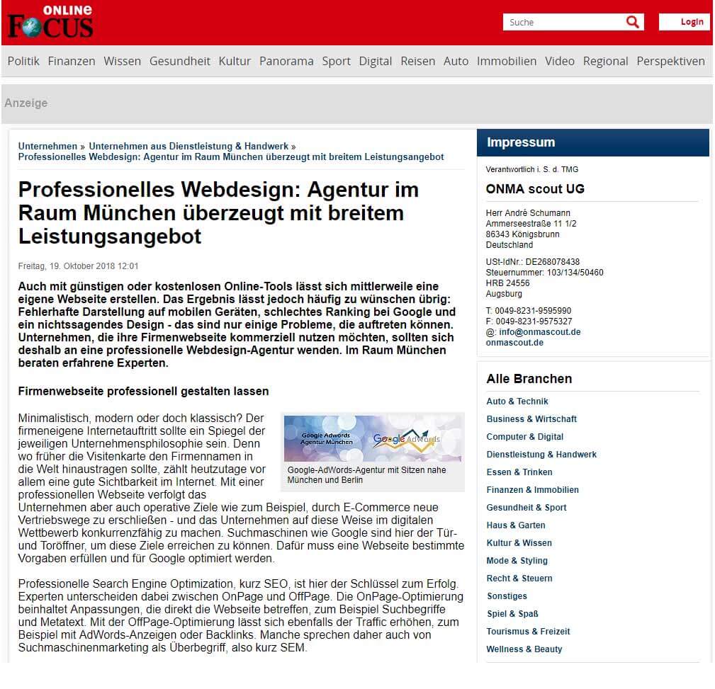 Professionelle Agentur für WebdesignGoogle, Google AdWords
